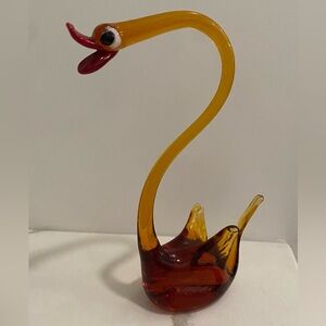 Colorful Glass Swan Figurine

Murano hand- blown Red Swan Glass Figurine.